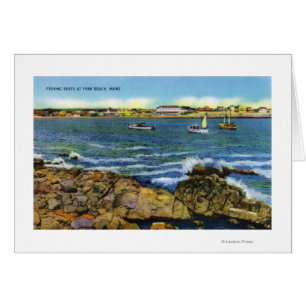 View of Fishing Boats from York Beach
