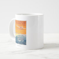 View of Float Planes in Air and Water Poster