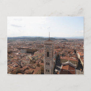 View of Florence from the top of the Duomo Santa Holiday Postcard