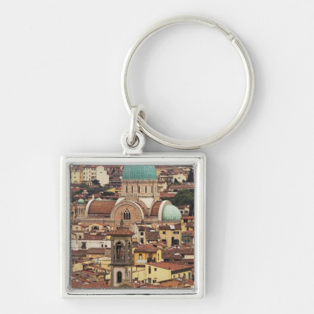 View of Florence, Italy from Piazza Key Ring (Front)
