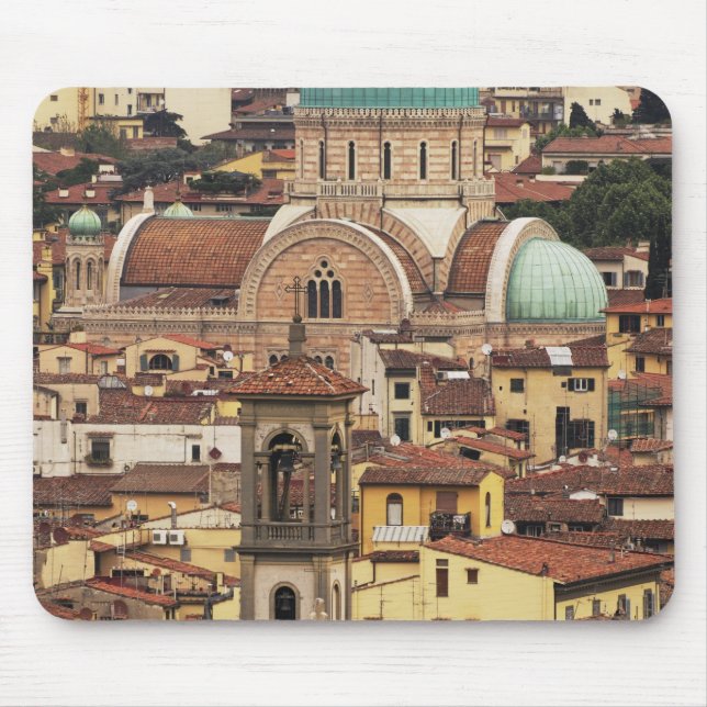 View of Florence, Italy from Piazza Mouse Pad (Front)