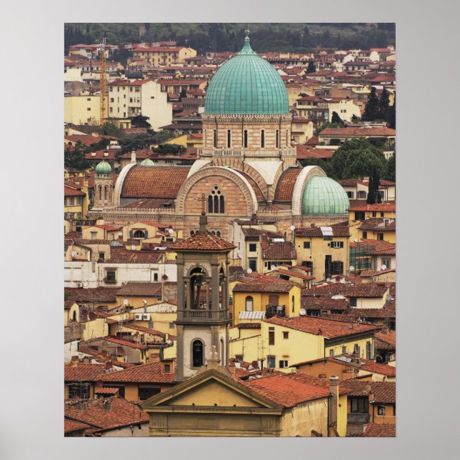 View of Florence, Italy from Piazza Poster (Front)