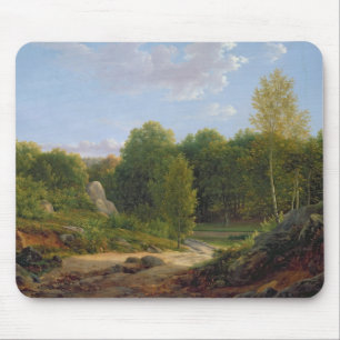 View of Fontainebleau Forest, 1829 Mouse Pad