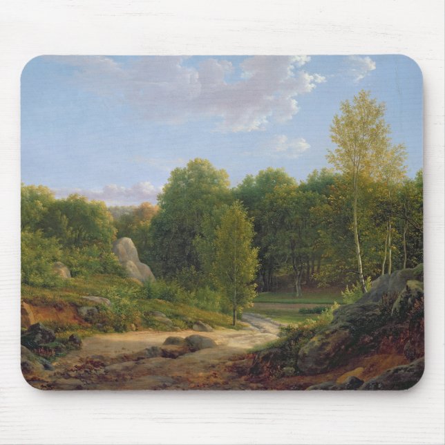 View of Fontainebleau Forest, 1829 Mouse Pad (Front)