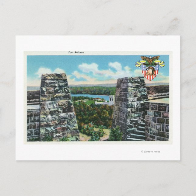 View of Fort Putnam Postcard (Front)