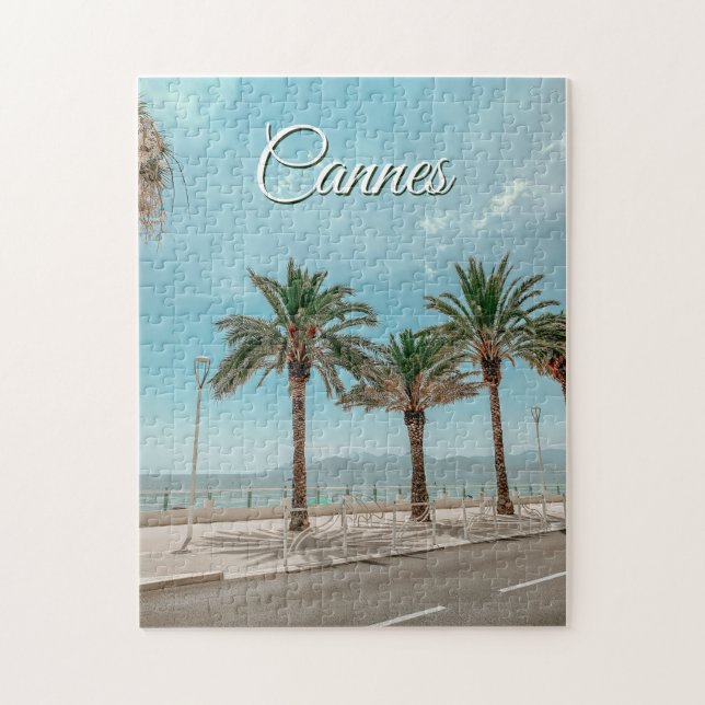 View of French Riviera in Cannes France  Jigsaw Puzzle (Vertical)