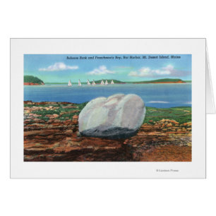 View of Frenchman's Bay and Balance Rock