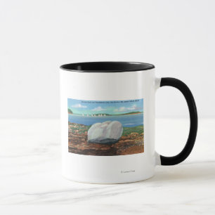 View of Frenchman's Bay and Balance Rock Mug