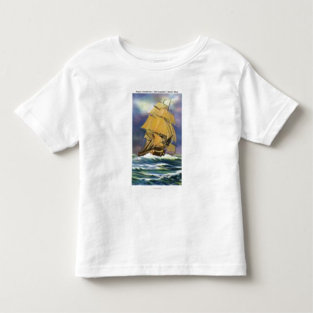 View of Frigate Constitution, Old Ironsides Toddler T-Shirt (Front)
