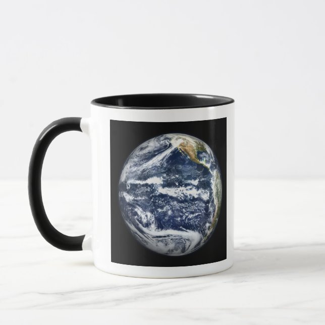 View of Full Earth centred over the Pacific Oc Mug (Left)