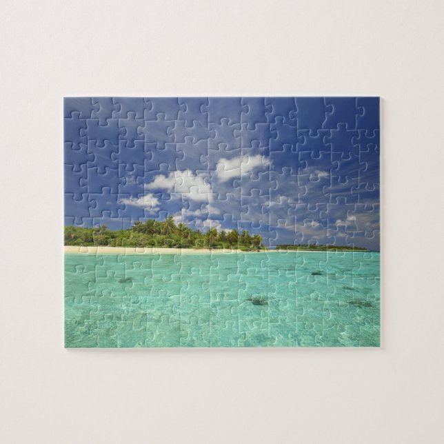 View of Funadoo Island from Funadovilligilli Jigsaw Puzzle (Horizontal)