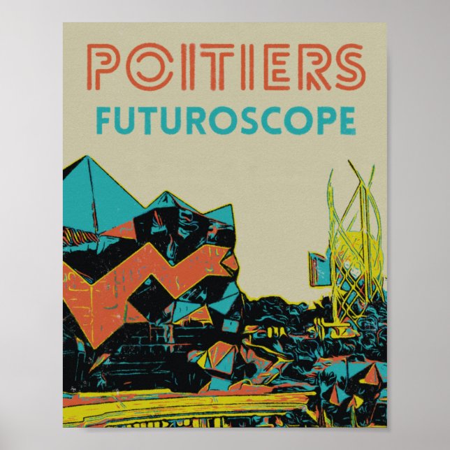 View of futuroscope theme park Poitiers, France Poster (Front)