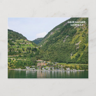 View of Geiranger, Ørnevegen, Norway Postcard