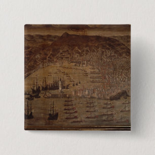 View of Genoa 15 Cm Square Badge