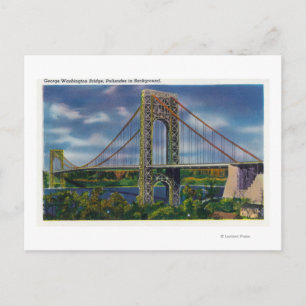 View of George Washington Bridge Postcard