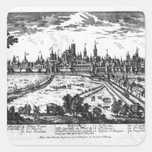 View of Ghent Square Sticker