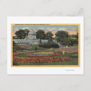 View of Golden Gate Park & Conservatory Postcard