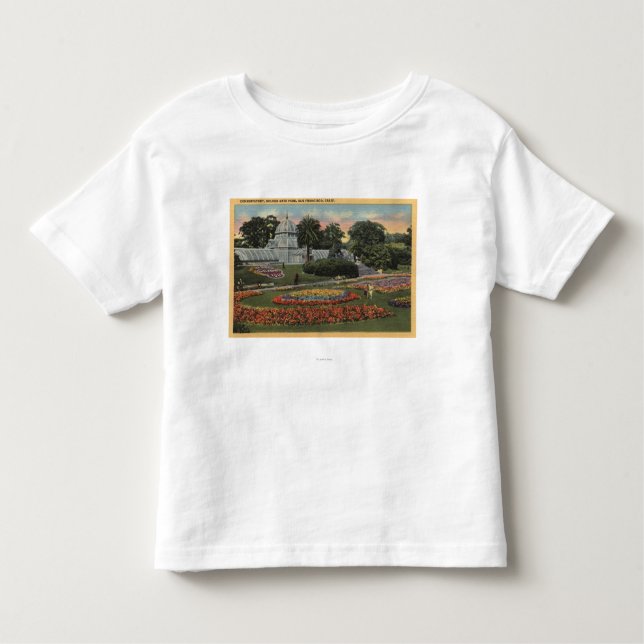 View of Golden Gate Park & Conservatory Toddler T-Shirt (Front)