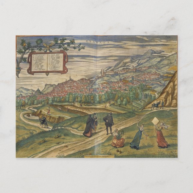 View of Granada Postcard (Front)