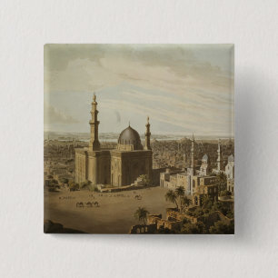 View of Grand Cairo, engraved by Daniel Havell (17 15 Cm Square Badge