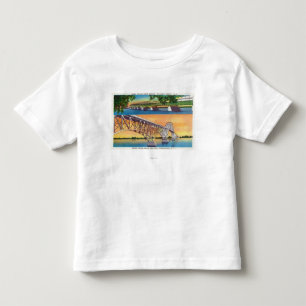 View of Grand Island North and South Bridges Toddler T-Shirt