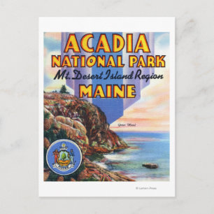 View of Great Head and Maine Seal Postcard