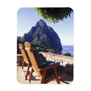View of Gros Piton from Stonefield Estate Villa Magnet