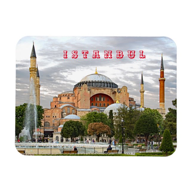 View of Hagia Sophia. (Hagia Sophia Museum). Magnet (Horizontal)