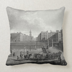 View of Hanover Square, engraved by Robert Pollard Cushion