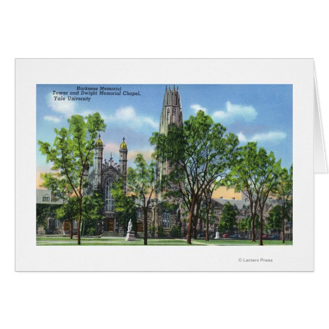 View of Harkness Memorial Tower, Dwight Chapel (Front Horizontal)