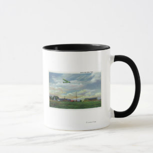 View of Harris Hill Glider Field, Glider in Mug