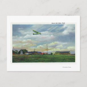 View of Harris Hill Glider Field, Glider in Postcard