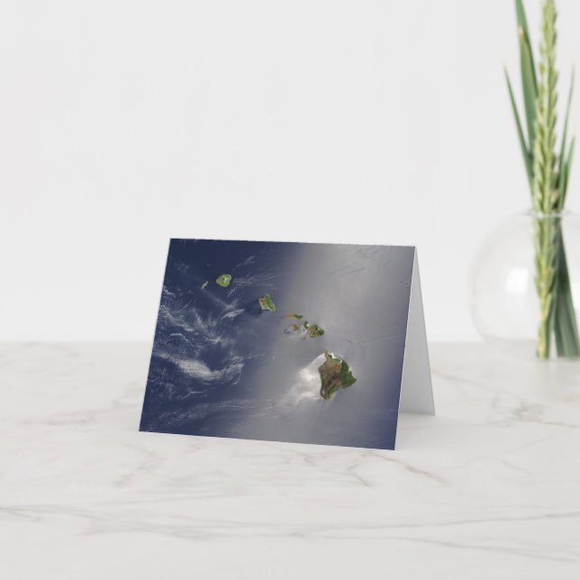 View of Hawaii from Space Card (Front)