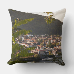 View of Heidelberg's Old Town Cushion