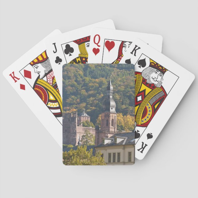 View of Heidelberg's Old Town Playing Cards (Back)