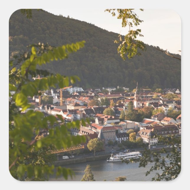 View of Heidelberg's Old Town Square Sticker (Front)