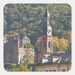 View of Heidelberg's Old Town Square Sticker
