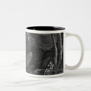 View of Heloise grotto the park La Garenne Two-Tone Coffee Mug