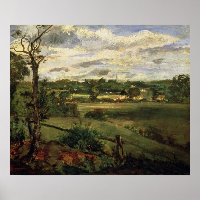 View of Highgate from Hampstead Heath, c.1834 Poster (Front)