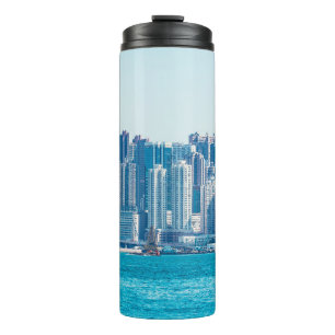 View of Hong Kong harbour at day time. asia,asian, Thermal Tumbler