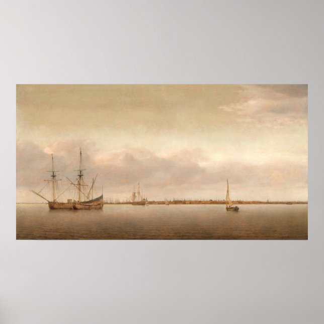 View of Hoorn - Abraham de Verwer Fine Art Poster (Front)