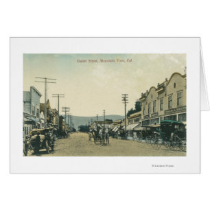 View of Horse Carriages on Castro Street