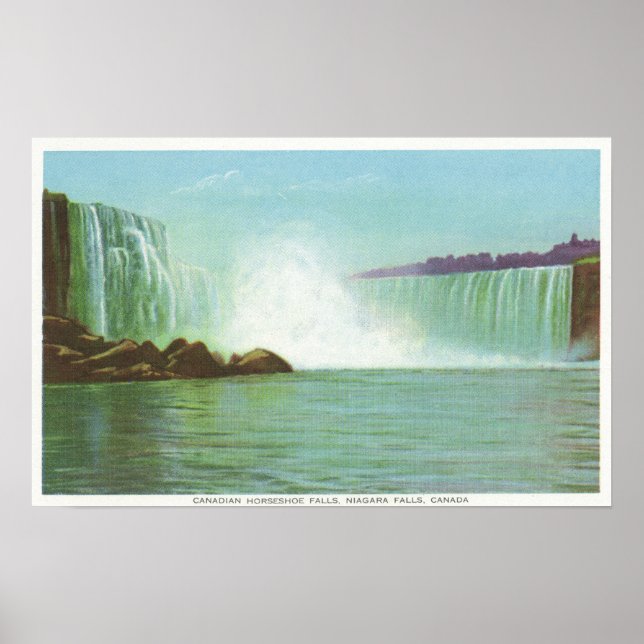 View of Horseshoe Falls Poster (Front)