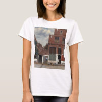 View of houses in Delft by Johannes Vermeer