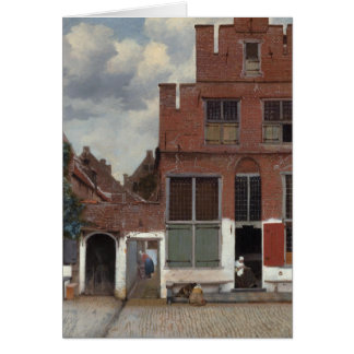 View of houses in Delft The Little Street