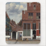 View of houses in Delft The Little Street Mouse Pad<br><div class="desc">View Of Houses In Delft - The Little Street postcard
 by Johannes Vermeer
 Dutch baroque painter (1632 - 1675)
 View Of Houses In Delft - The Little Street - oil on canvas - 1657-1658</div>
