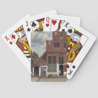 View of houses in Delft The Little Street