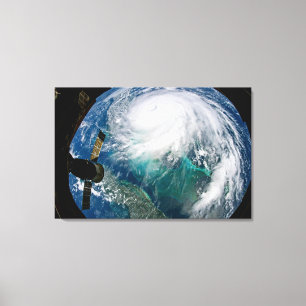 View Of Hurricane Dorian. Canvas Print