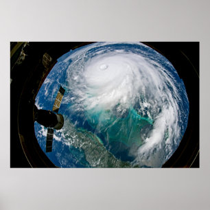 View Of Hurricane Dorian. Poster