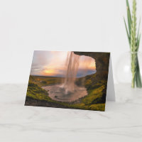 View of Iceland Seljalandsfoss Waterfall